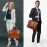 Blofinche Genuine Leather laptop Briefcase: Messenger shoulder bag 15 16 inch