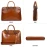 Blofinche Genuine Leather laptop Briefcase: Messenger shoulder bag 15 16 inch