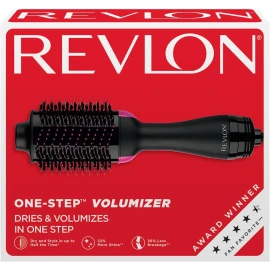 REVLON One-Step Volumizer Hair Dryer and Styler | Now with Improved Motor, Less Frizz, More Shine and Less Heat Damage for Salon-Style Blowouts | Amazon Exclusive (Black)