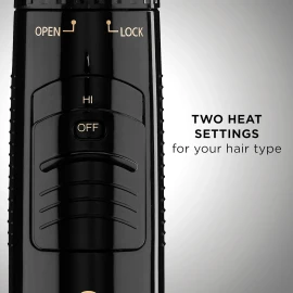 Conair 2-in-1 Hot Air Curling Combo, Includes 1.5-inch Curl Brush and 1-inch Aluminum Bristle Brush