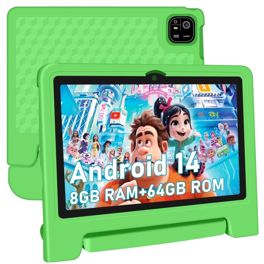 MengDash Kids Tablet 10.1-Inch Android with Parental Controls Educational Apps