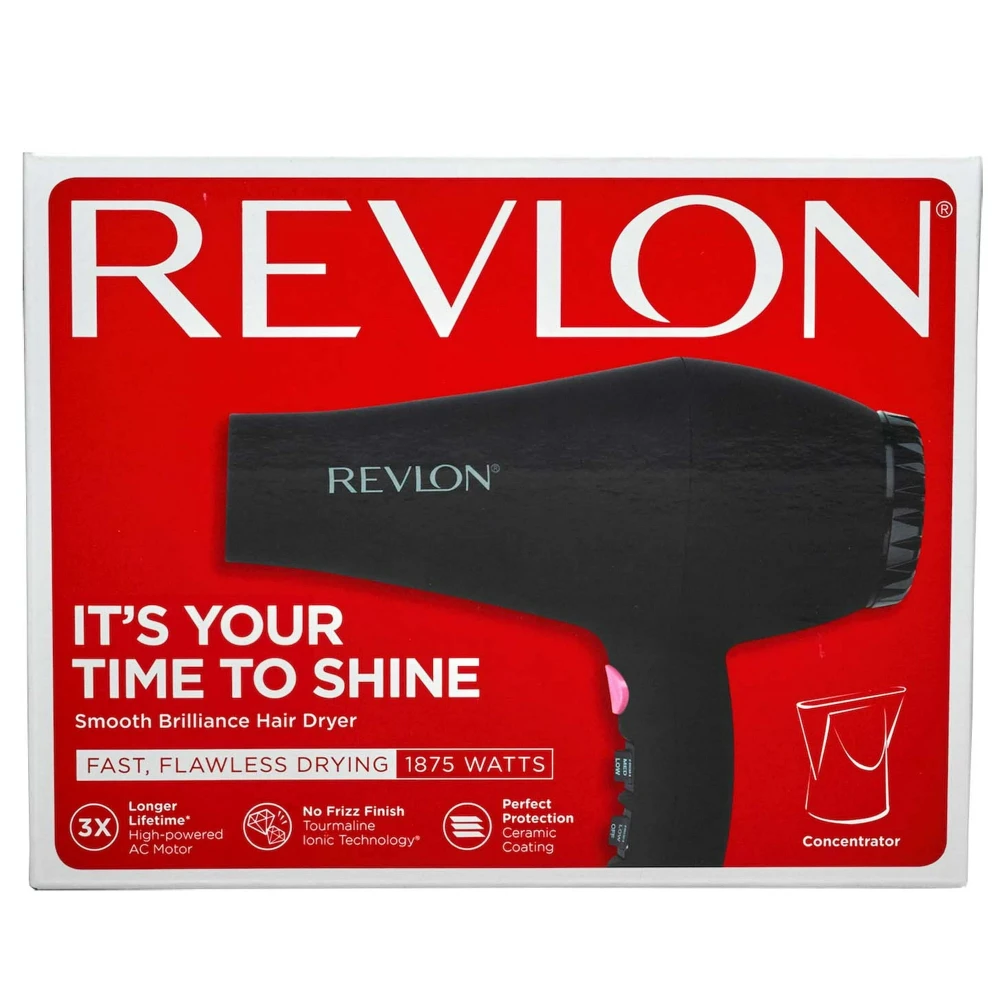 Revlon Smooth Brilliance 1875W Ionic Ceramic Hair Dryer