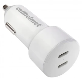 20-WATT DUAL-PORT USB-C® POWER DELIVERY CAR CHARGE..