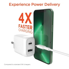 SPEEDBOOST 25-WATT PD DUAL-OUTPUT LIGHTNING® WALL CHARGER KIT