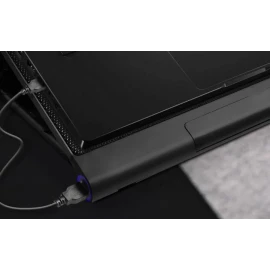 Xtech - Notebook stand - XTA-160 - Kyla - gaming - Laptop-size compatibility: Up to 17in - Number of fans: 6 LED Blue light - Adjustable height: 3 positions - Connectivity: 2 USB ports