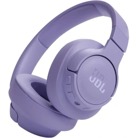 JBL Tune 720BT Wireless On-Ear Headphones, with JBL Pure Bass Sound, Bluetooth 5.3, Hands-Free Calls, Audio Cable and 76-Hour Battery Life, in Purple
