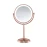 Conair Reflections Double-Sided LED Lighted Vanity Makeup Mirror, 1x/10x magnification, Rose Gold finish