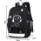 HIPOTUO Anime Luminous Backpack Laptop Backpack with Anti-Theft Lock, Black Teens Backpack Cool Back Pack for Work