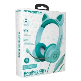 Hypergear Kombat Kitty Gaming Headset For Kids (Teal)