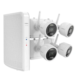 Lorex 2K 4.0-Mp 8-Camera-Capable 1-Tb Nvr System With 4 Outdoor Wi-Fi® Battery Security Cameras, White, L42481-4Aa4-E