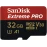 SanDisk Extreme Pro 32 GB microSDHC Memory Card + SD Adapter with A1 App Performance + Rescue Pro Deluxe 100 MB/s Class 10, UHS-I, U3, V30 SDSQXCG-032G-GN6MA, Red/Gold
