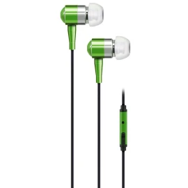 At&T Eba01-Grn In-Ear Wired Stereo Earbuds With Mi..