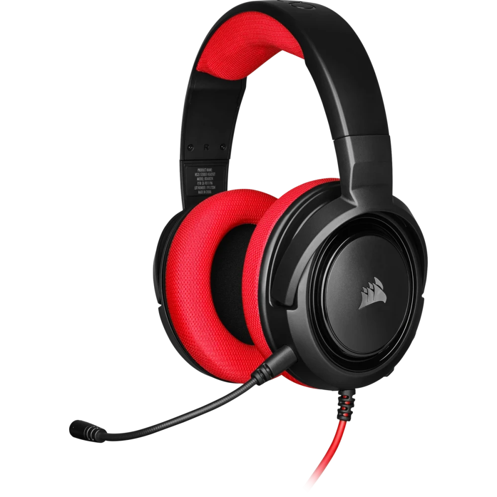 CORSAIR Gaming HS35 9011198- Headset - full size - wired - 3.5 mm jack - red