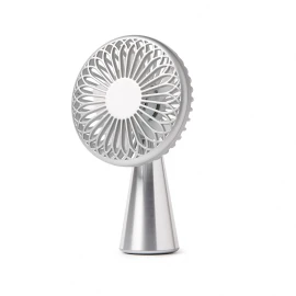 Lexon Wino Portable Rechargeable Mini Fan (Polished Aluminum)