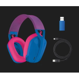Logitech G435 Pink/ Blue LIGHTSPEED Wireless Gaming Headset 981-001061 / 981-001073