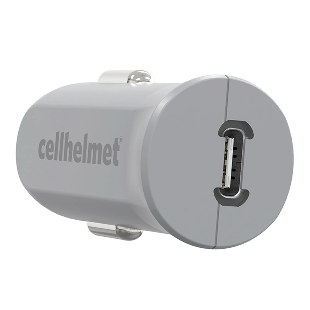 cellhelmet 27-Watt USB-C PD Car Charger with USB-C to USB-C Flat Cable, 3 Feet
