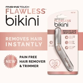 Finishing Touch Flawless Bikini Shaver and Trimmer Hair Remover for Women, Dry Use Electric Razor