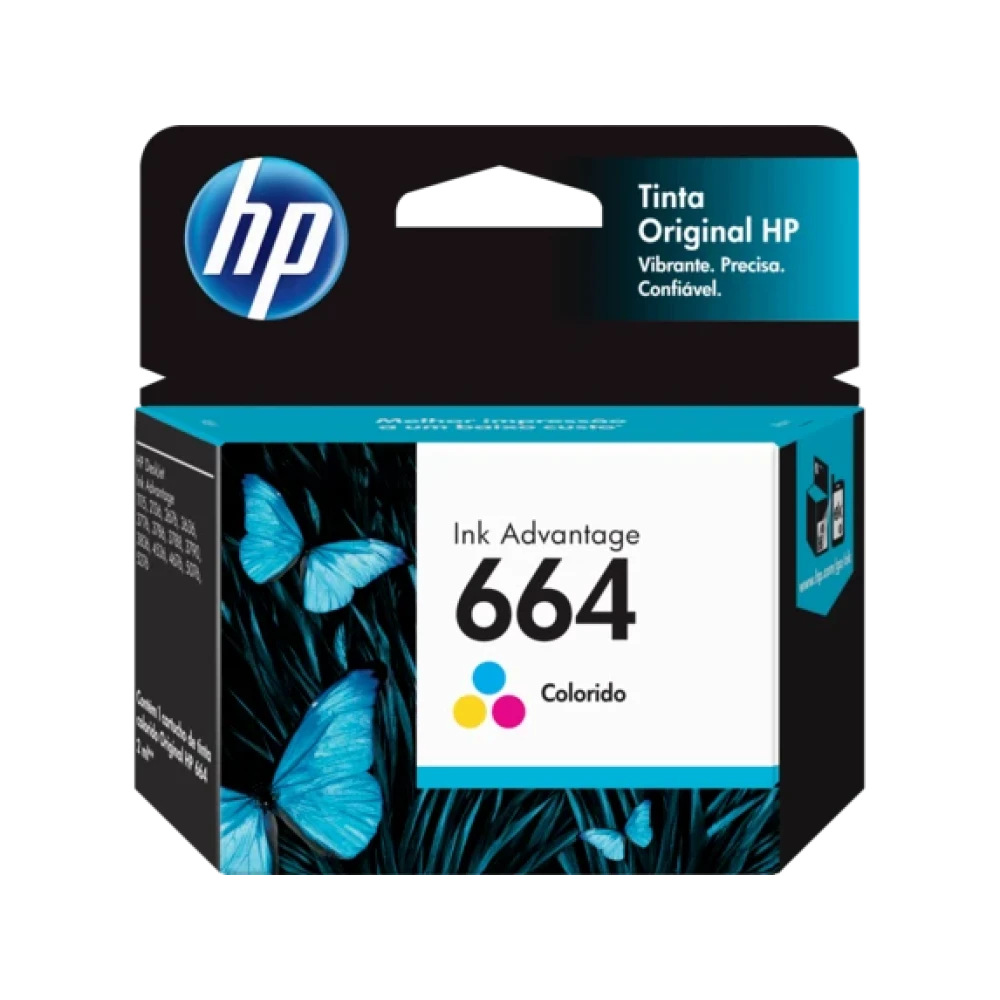 Hp 664 Tri Color Ink Cartridge (F6V28A)