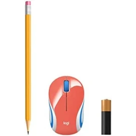 Logitech Wireless Mini Mouse M187 & 14" Sleeve Bundle - Blue Sunset