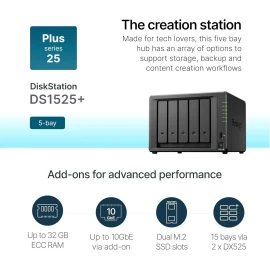 Synology DS1525+ Video Editing & Production Server