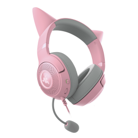 Razer Kraken Kitty V2 USB Wired Gaming Headset Quartz Pink RGB Kitty Ears