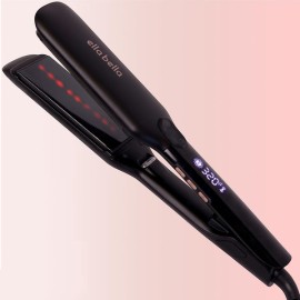 ELLA BELLA Titanium Flat Iron Hair Straightener with Infrared Technology