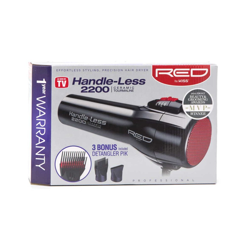 RED by Kiss BD09 Handle-Less 2200W Ceramic Tourmaline Hair Dryer