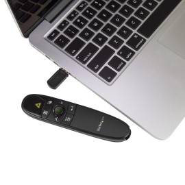 Wireless Presentation Remote with Laser Pointer and USB Receiver