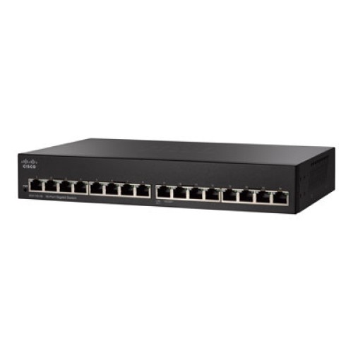 CISCO SMALL BUSINESS SG110-16 - SWITCH - 16 PORTS - UNMANAGED - RACK-MOUNTABLE