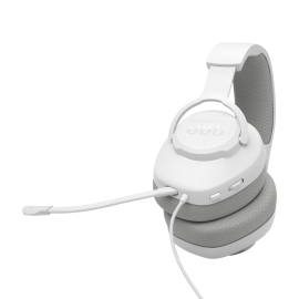 JBL Quantum 100 M2 Wired Gaming Headset with Detachable Mic White