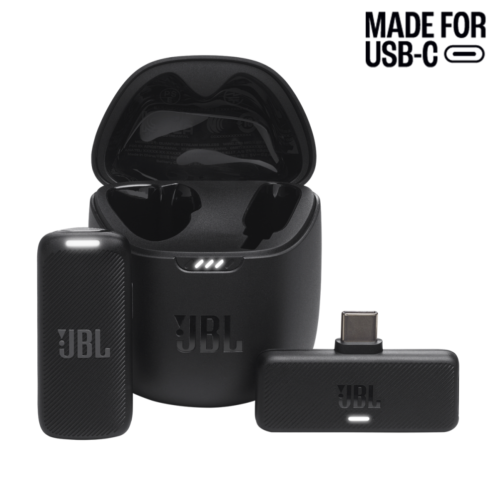 JBL Quantum Stream Wireless USB-C Clip-On Microphone JBLSTRMWLUSBCBLKAM