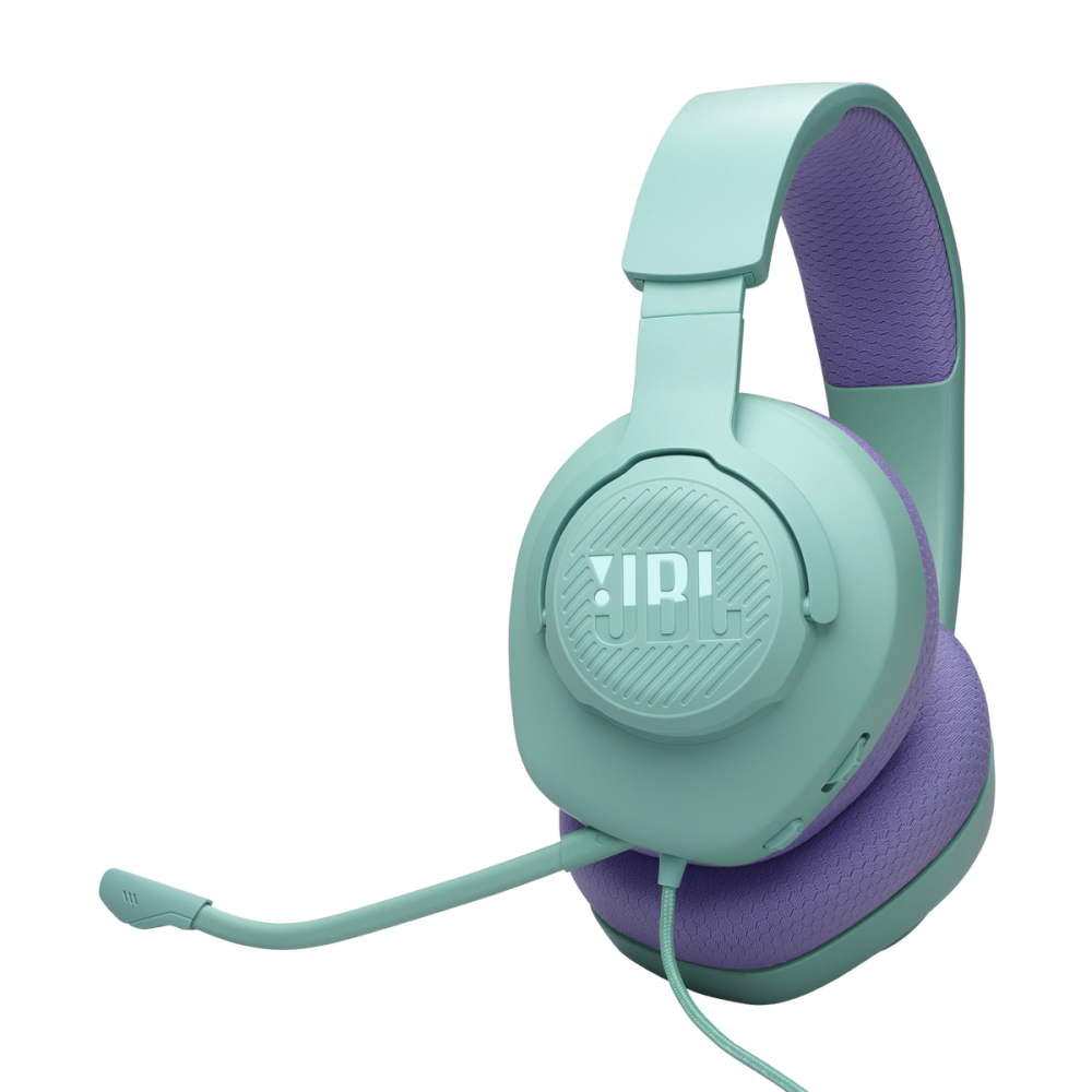 JBL Quantum 100 M2 Wired Gaming Headset with Detachable Mic Cyan