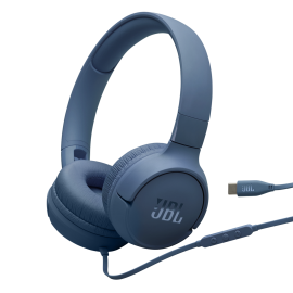 JBL Tune 520C USB-C Wired On-Ear Headphones - Blue