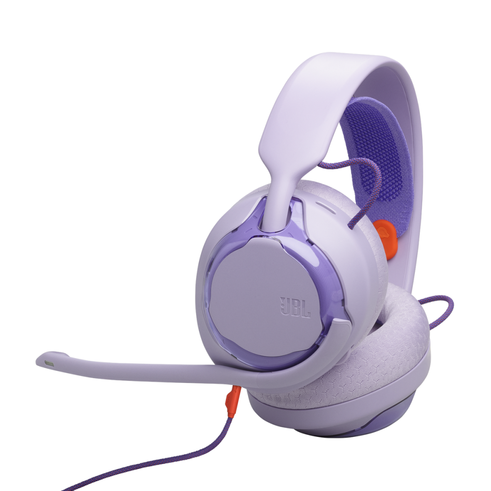 JBL Quantum 250 Wired Over-Ear Gaming Headset with Boom Mic Purple