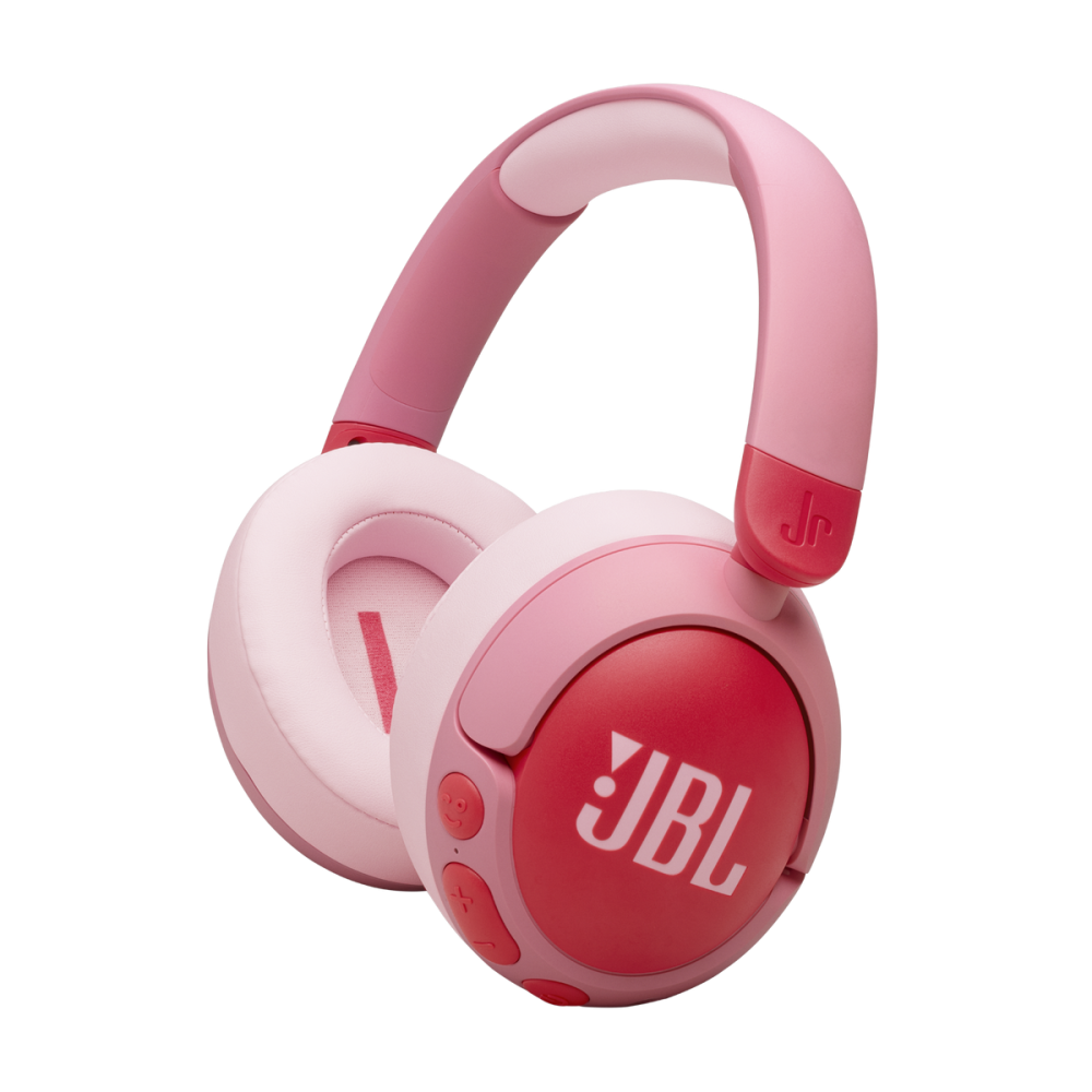 JBL Junior 470NC Wireless Over-Ear Noise Cancelling Kids Headphones Pink