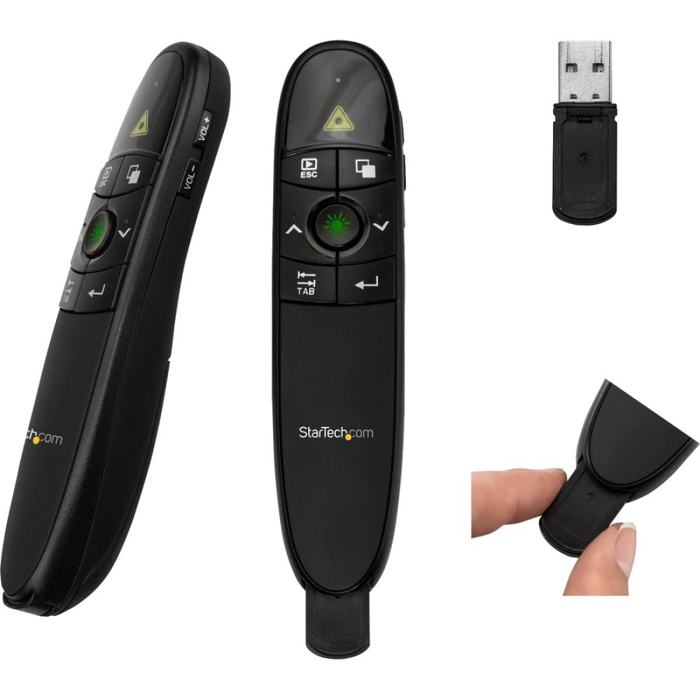Wireless Presentation Remote with Laser Pointer and USB Receiver