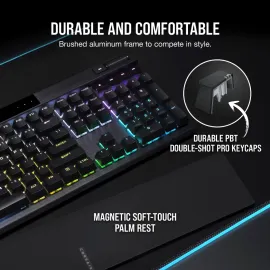 Corsair K70 RGB PRO Mechanical Gaming Keyboard Cherry MX Red 8000Hz Hyper-Polling Black
