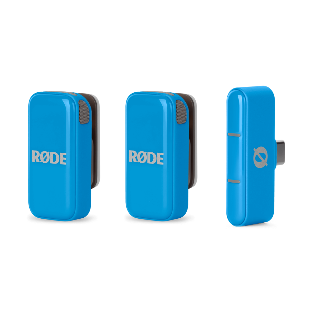 RODE Wireless Micro 2-Person USB-C Wireless Microphone System Blue WIMICROCBLU