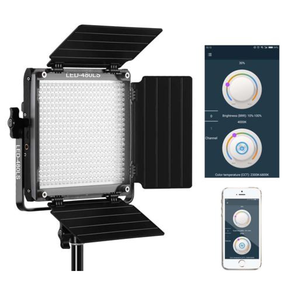 GVM 480LS Bi-Color LED Video Light Kit with Tripod and App Control