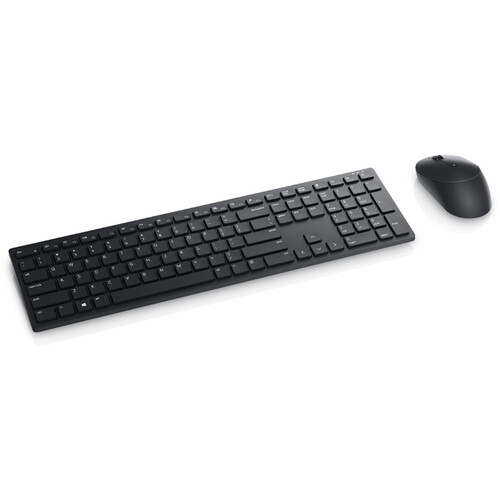 Dell Pro KM5221W - Retail Box - keyboard and mouse set - wireless - 2.4 GHz - QWERTY - English - black