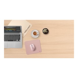 Logitech Studio Series - Mouse pad - anti-slip rubber base, easy gliding, spill-resistant surface - dark rose