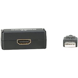 Manhattan USB 2.0 to HDMI Adapter, Easily Converts USB Video ,Black