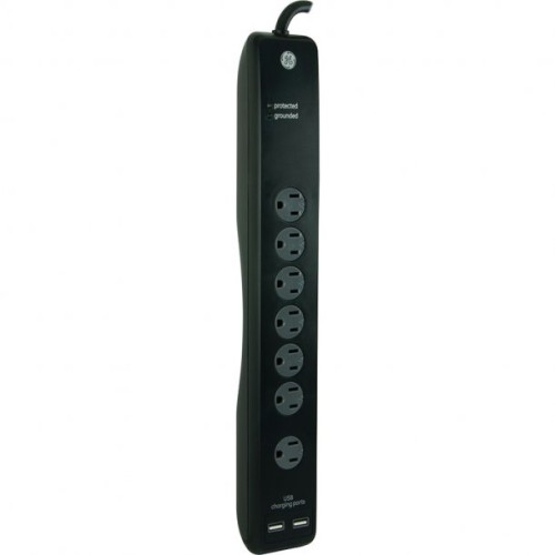 7-OUTLET ADVANCED SURGE PROTECTOR WITH 2 USB PORTS