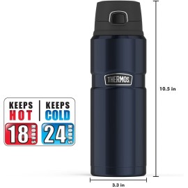 24-OUNCE STAINLESS KING™ VACUUM-INSULATED STAINLESS STEEL DRINK BOTTLE (MIDNIGHT BLUE)