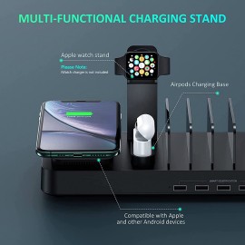 70-WATT 8-IN-1 DEVICE CHARGING STATION FOR APPLE® AND ANDROID®
