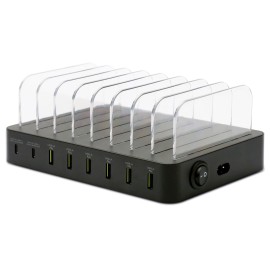 75-WATT 8-IN-1 DEVICE CHARGING STATION FOR APPLE® AND ANDROID®