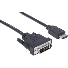 Manhattan HDMI Cable HDMI-DVI-D 6-Feet/1.8m (372503)