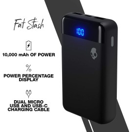 FAT STASH™ 2 PORTABLE 20-WATT 10,000 MAH POWER BANK (CHILL GRAY/YELLOW)