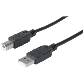 A-MALE TO B-MALE USB 2.0 CABLE (10FT)