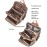 BOSTANTEN Leather Laptop Backpack for Women 15.6 inch Computer Bag Travel Work Daypack Large Size Bag